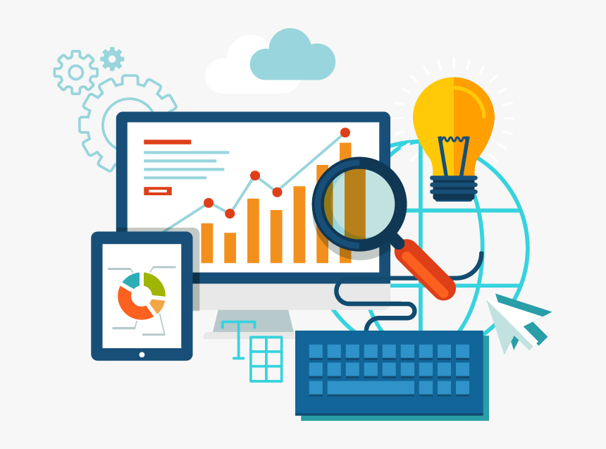 Marketing performance chart showing growth and improvement