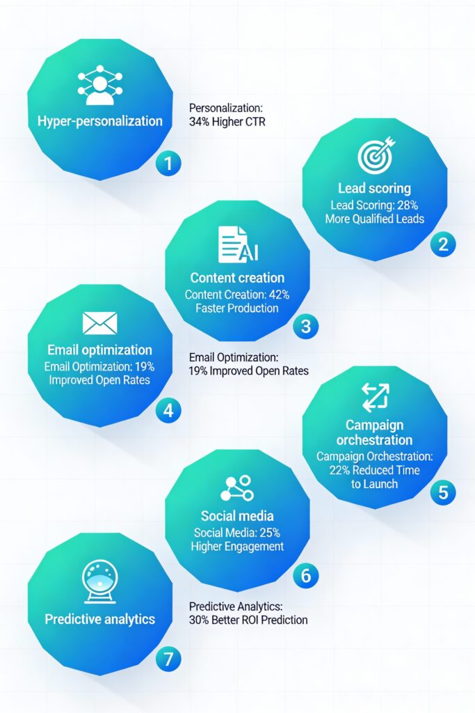 7 core use case of AI marketing Automation