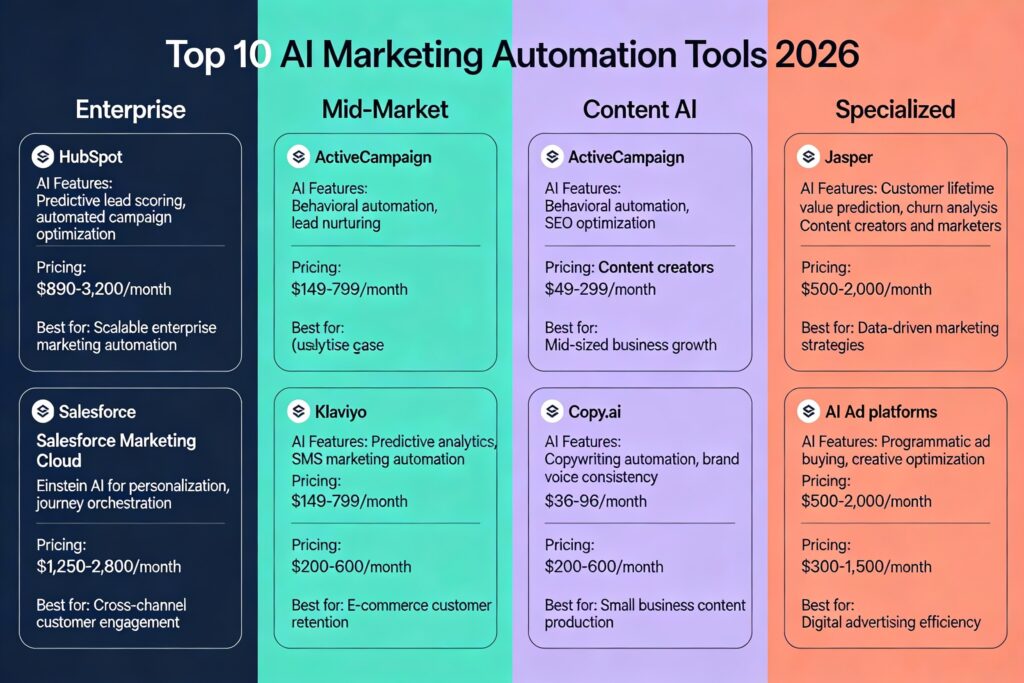 Top 10 AI Marketing Automation